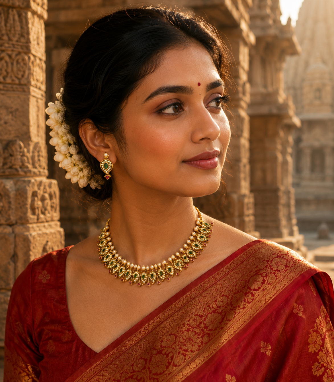 Meenakshi Ratnam Necklace Set