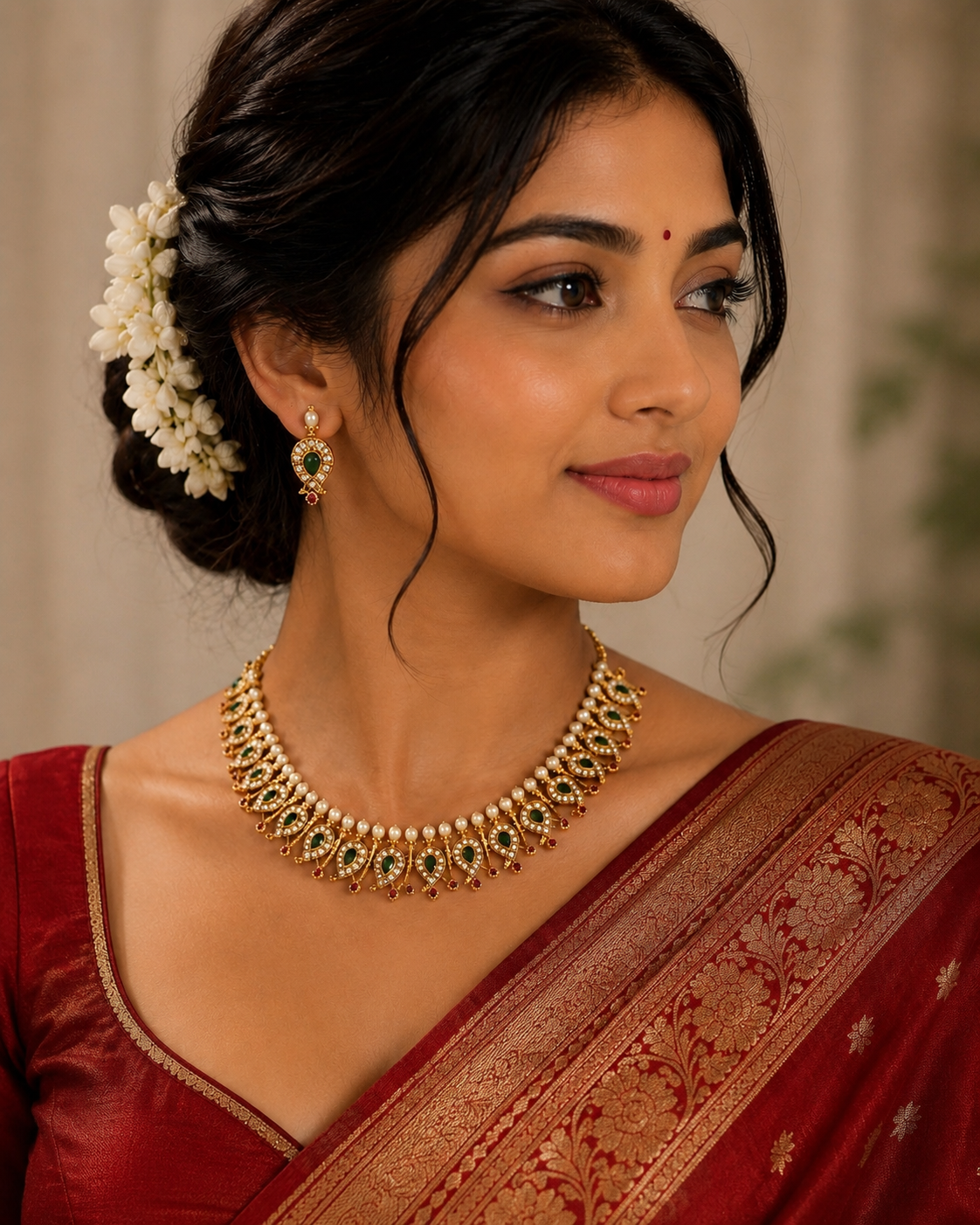 Meenakshi Ratnam Necklace Set