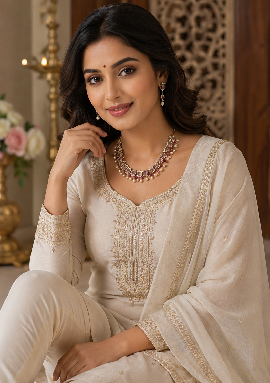 Pearl Serenity Necklace Set