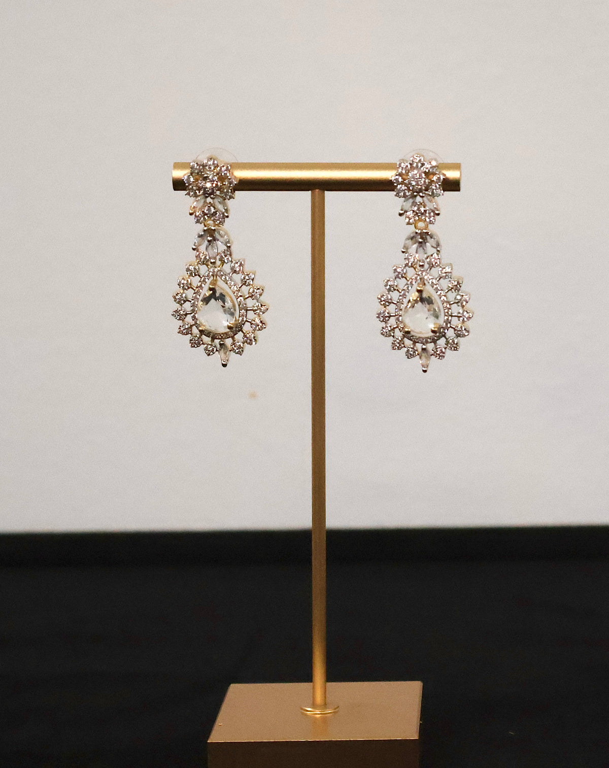 Crystal Cascade Necklace Set